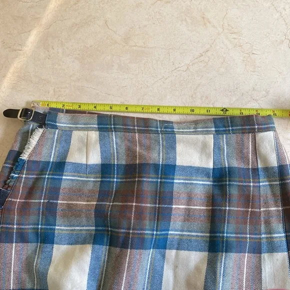 Vintage Authentic Pleated Scottish Wool Skirt
