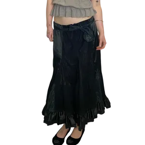 Vintage Gothic Milkmaid Maxi Skirt (M)