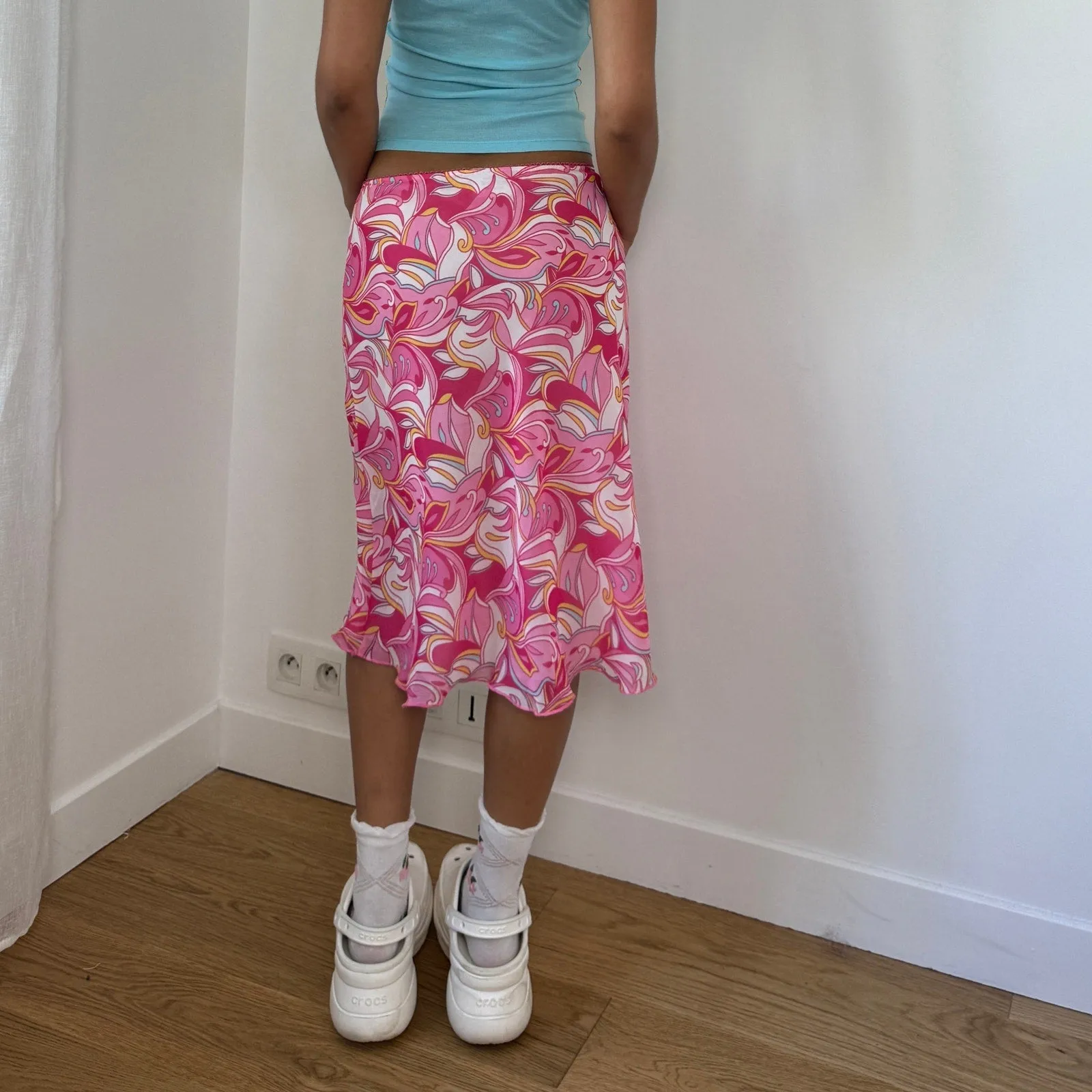 Vintage Y2K French mesh skirt (S)