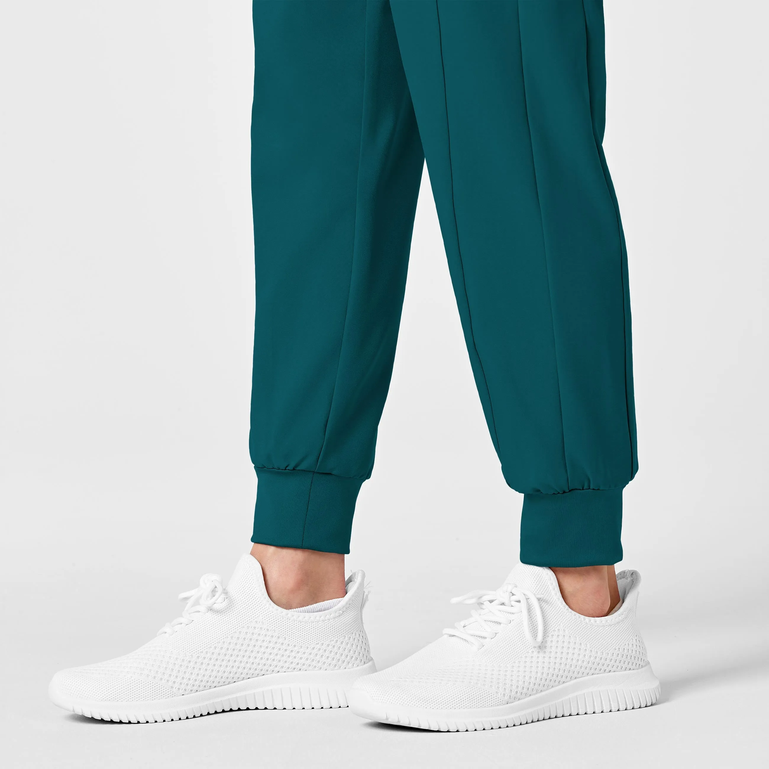W123 5455 Maternity Jogger Scrub Pants Caribbean Blue