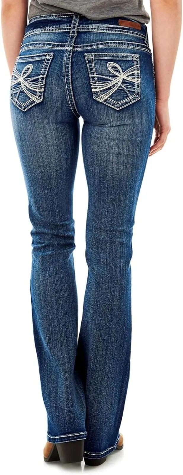 Wallflower Women's Luscious Curvy Bootcut Mid-Rise Insta Stretch Juniors Jeans