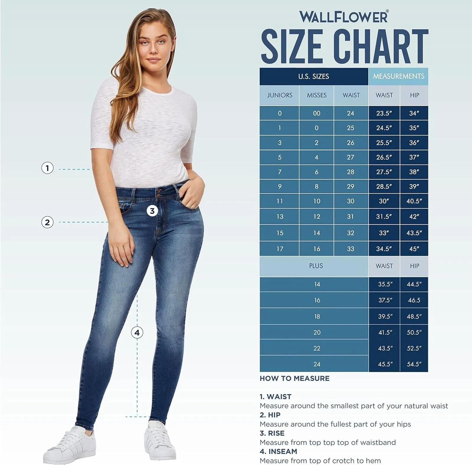 Wallflower Women's Luscious Curvy Bootcut Mid-Rise Insta Stretch Juniors Jeans