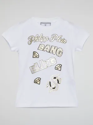 White Bang Bling Crewneck T-Shirt (Kids)