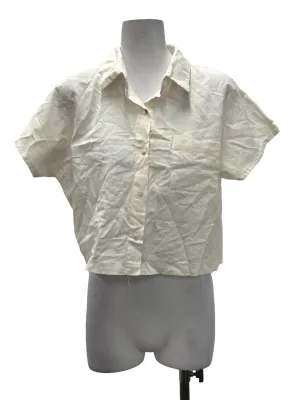 White Button Down Blouse TEM