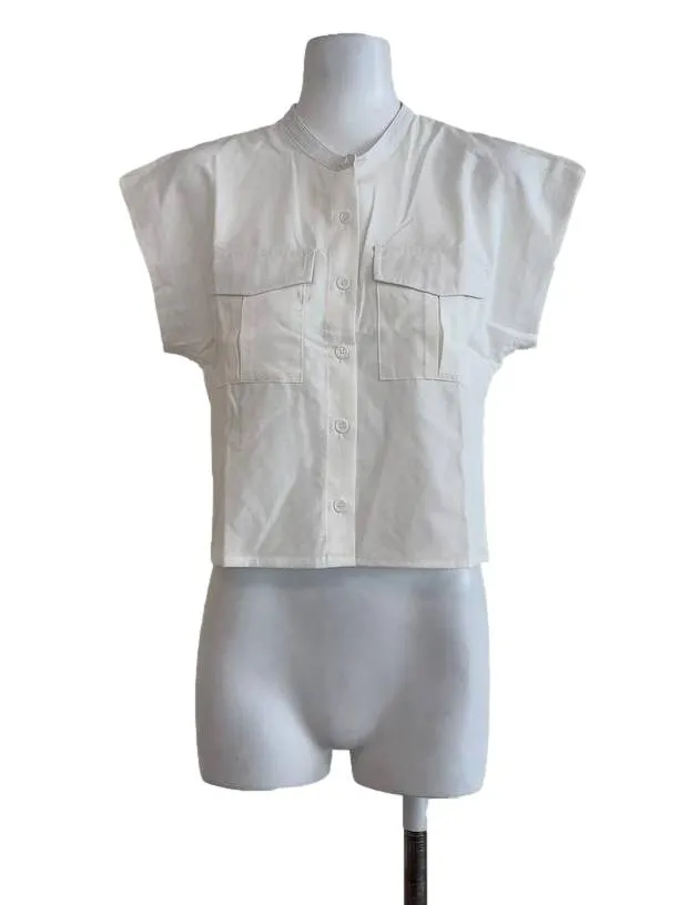 White Button Down Top