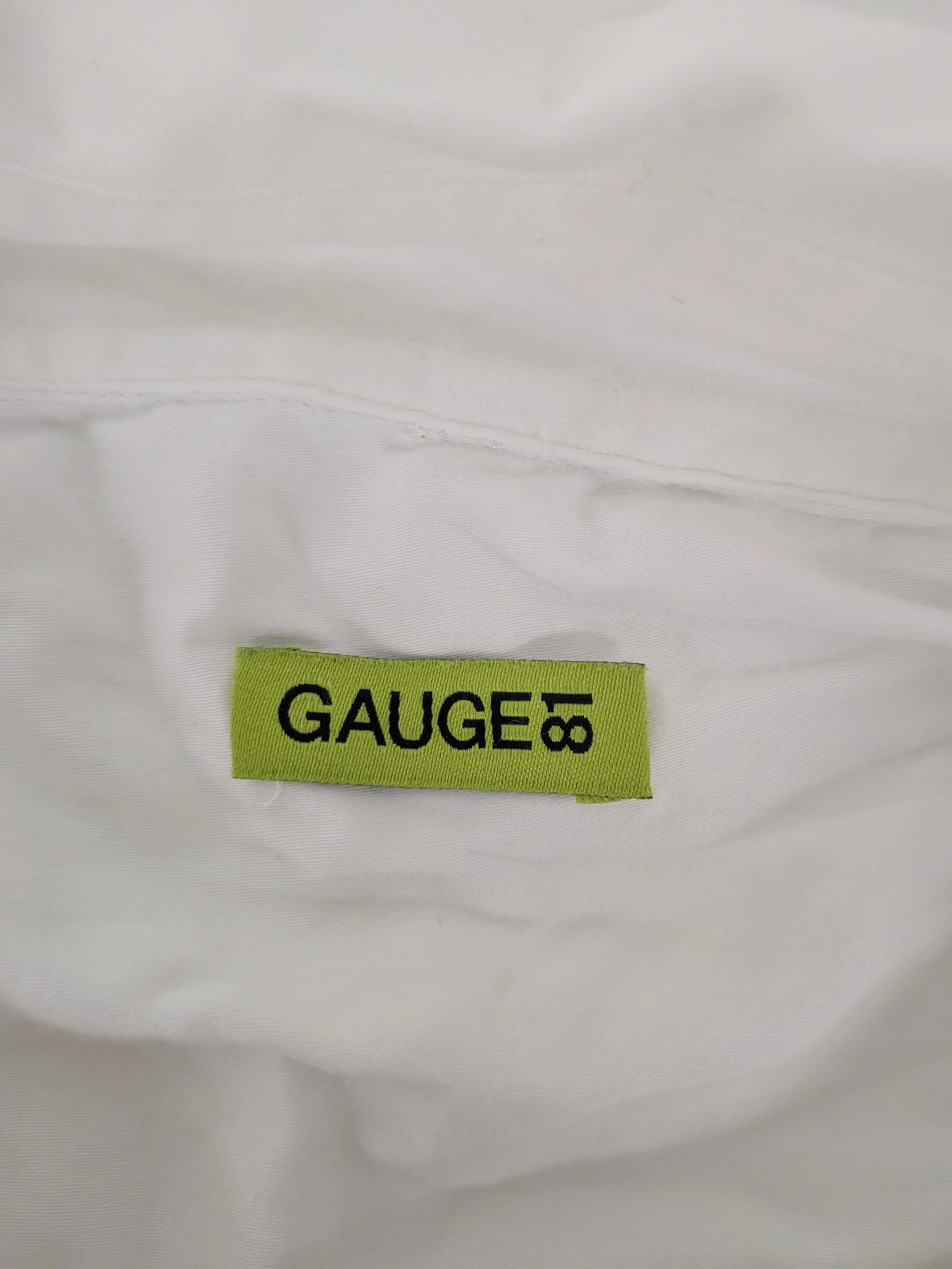 White Collared Front Twist Blouse/ Dress