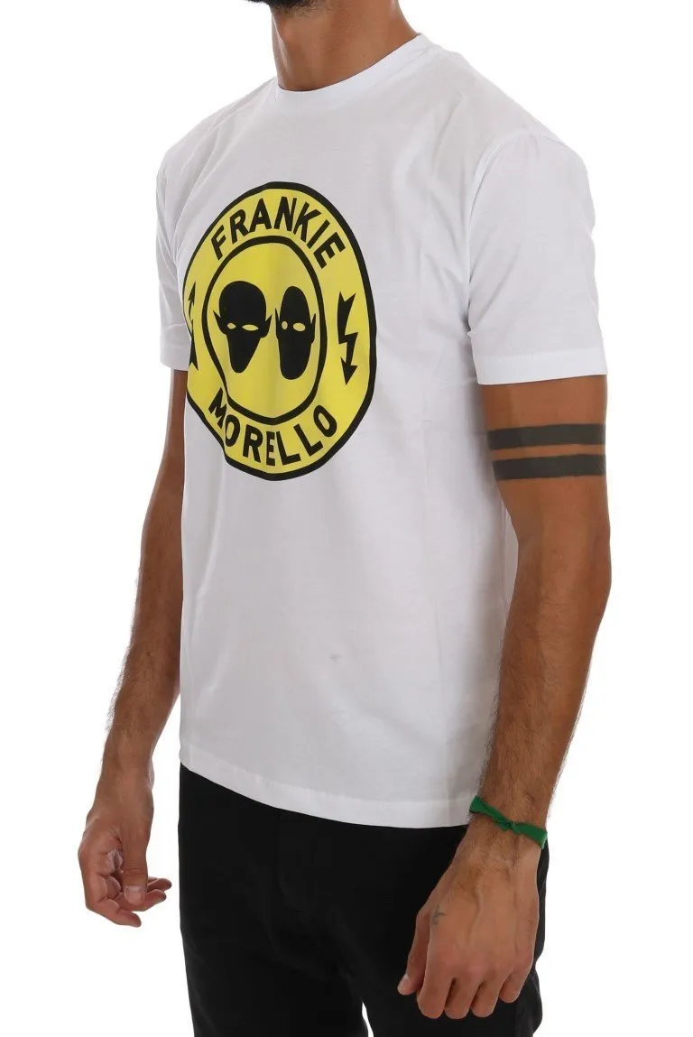 White Cotton Crewneck T-Shirt