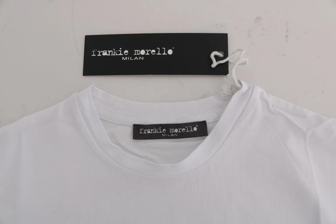 White Cotton Crewneck T-Shirt