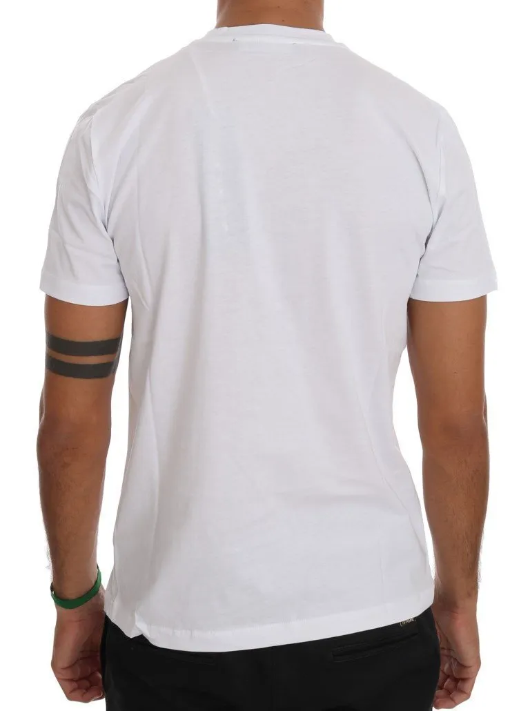 White Cotton Crewneck T-Shirt