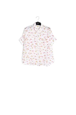 White floral shirt