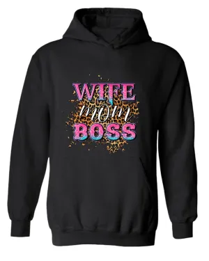 Wife Mom Boss hoodie