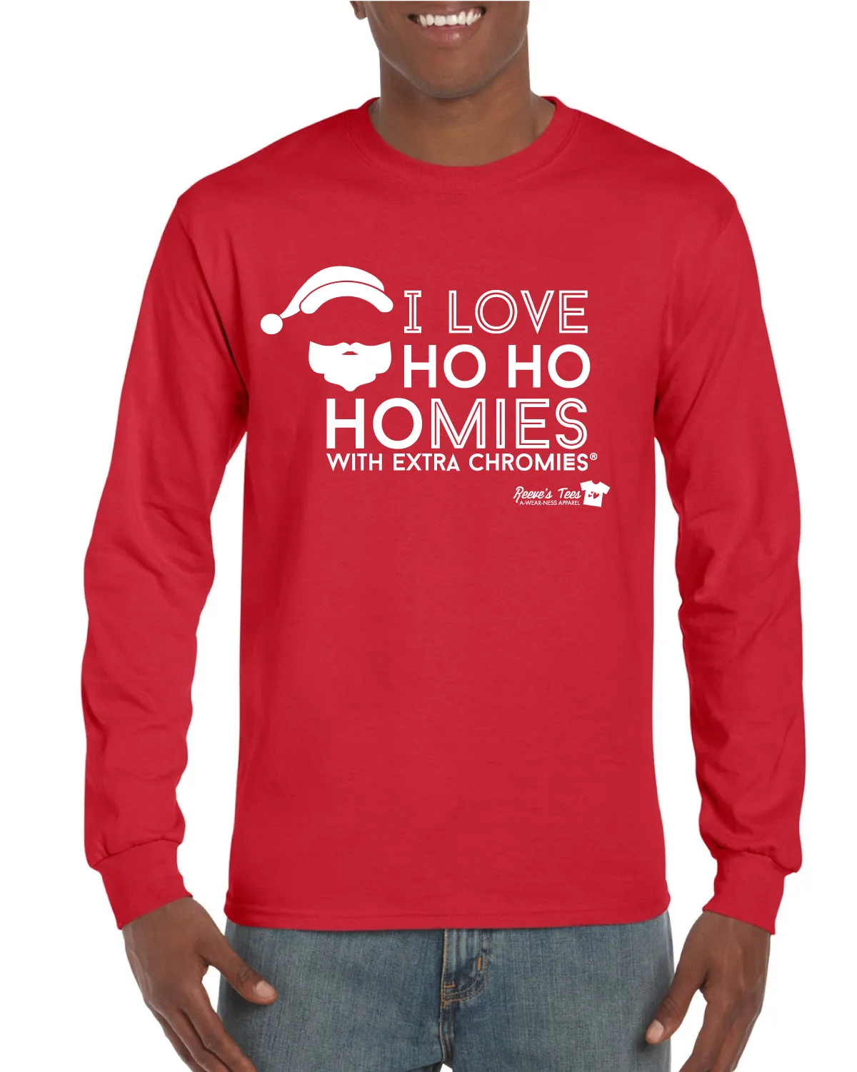 Winter - I Love Ho Ho Homies with Extra Chromies - Toddler - Long Sleeve Tee