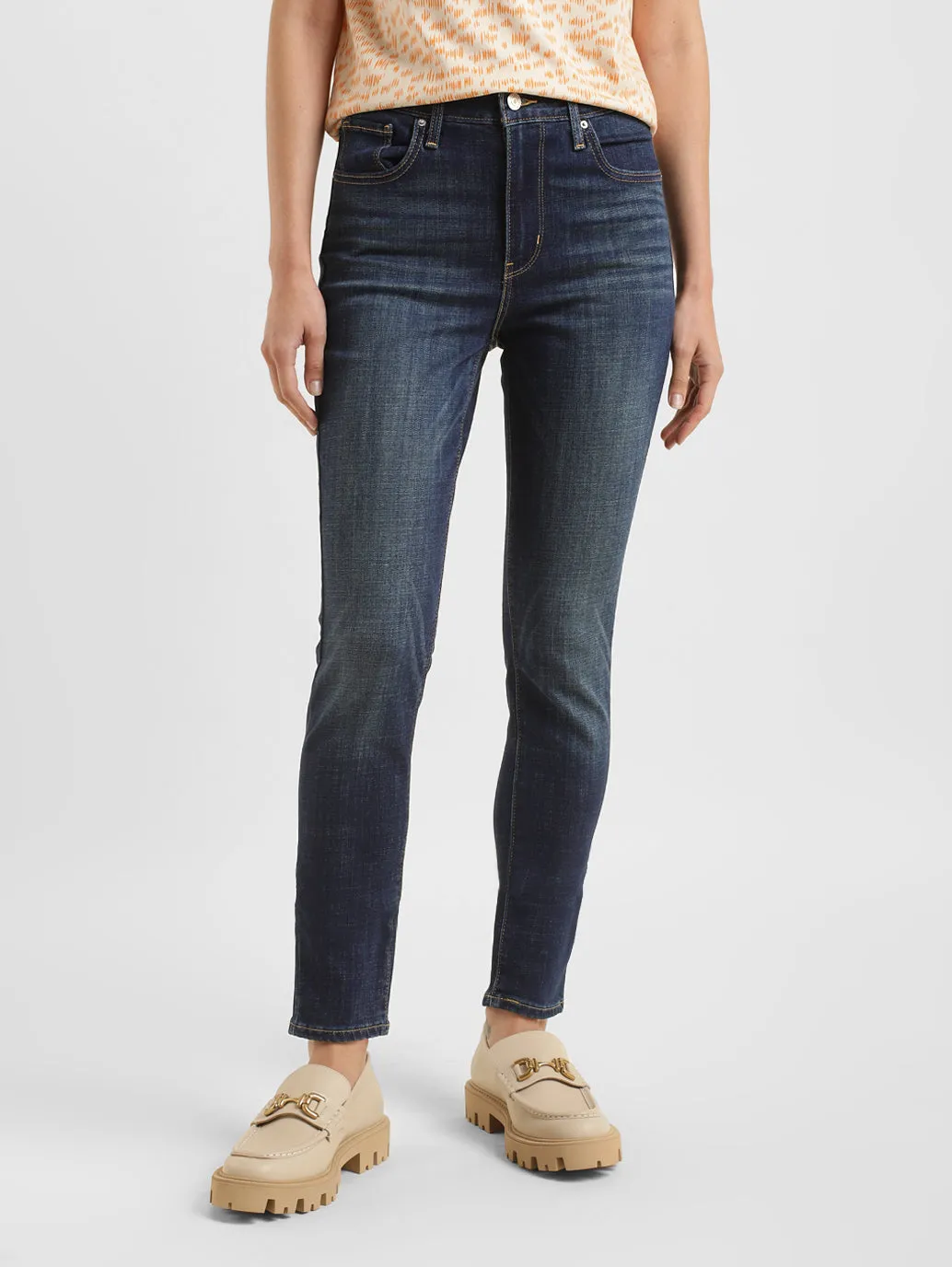 Women's 721 Blue Skinny Fit High Rise Jeans