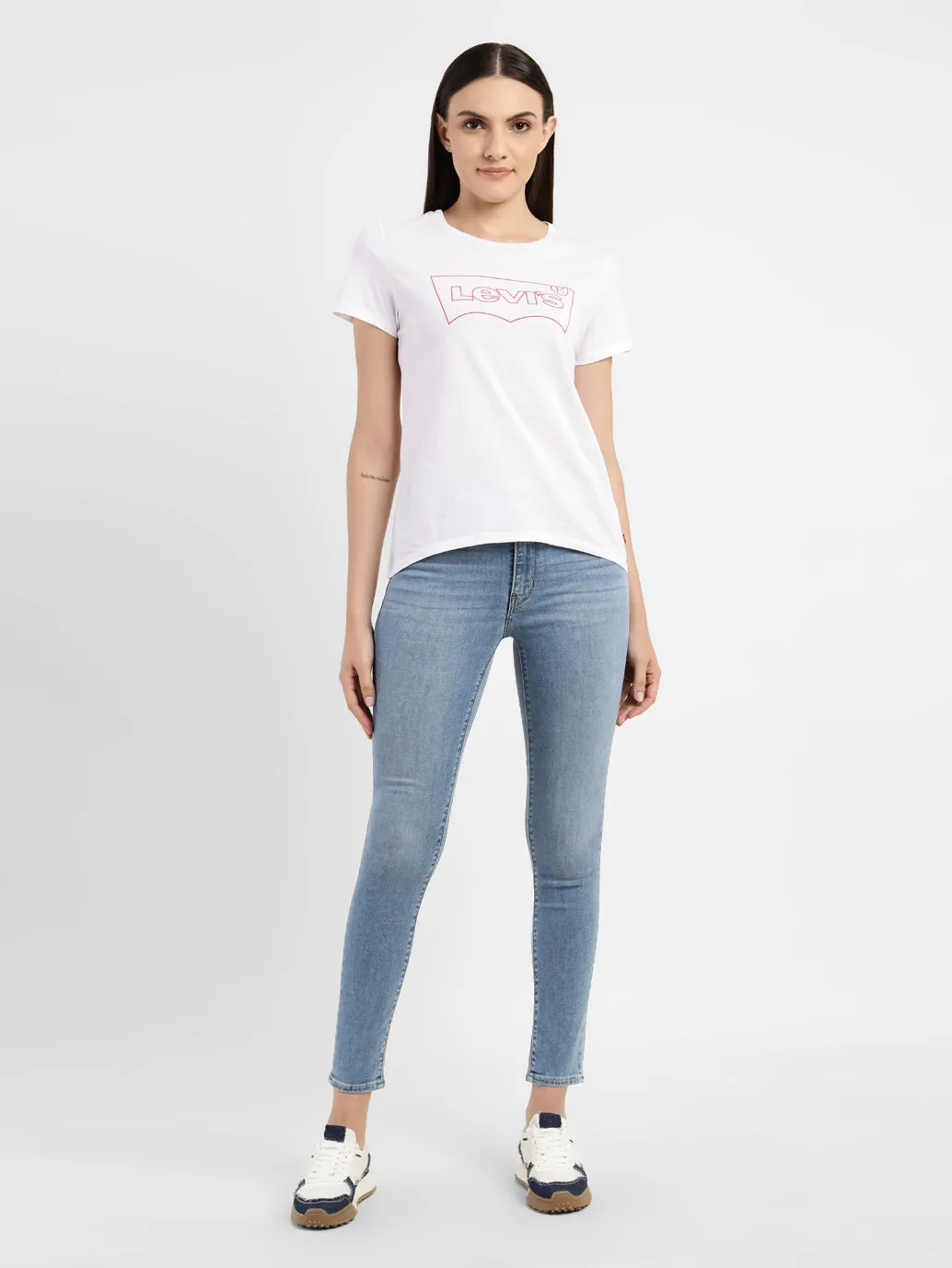 Women's 721 Blue Skinny Fit High Rise Jeans