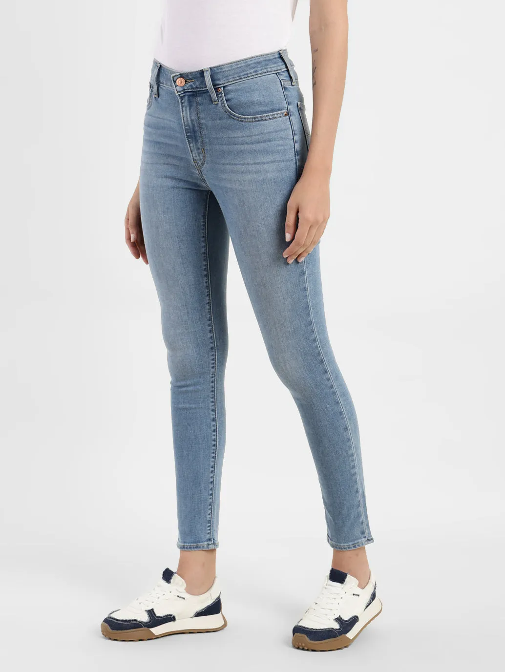 Women's 721 Blue Skinny Fit High Rise Jeans