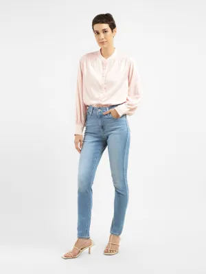 Women's 721 Blue Skinny Fit High Rise Jeans