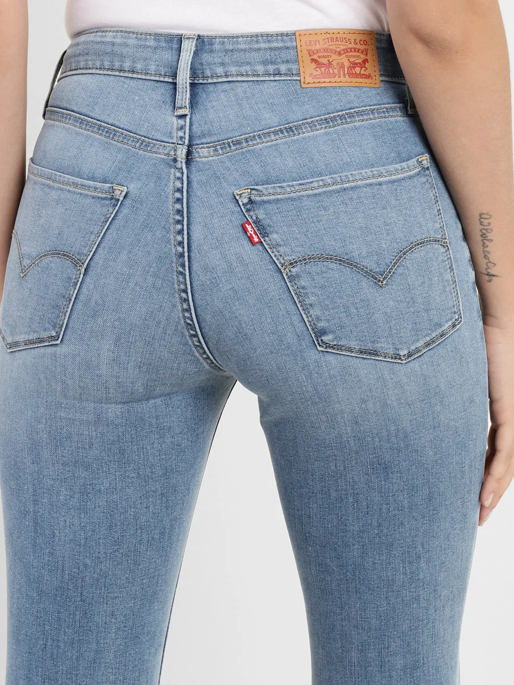 Women's 721 Blue Skinny Fit High Rise Jeans