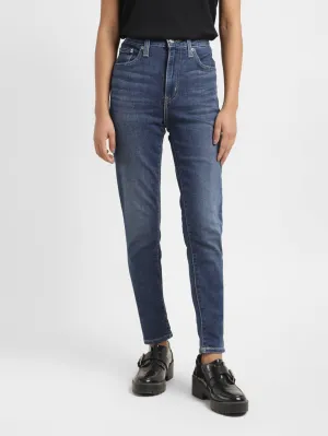 Women's 721 Blue Skinny Fit High Rise Jeans