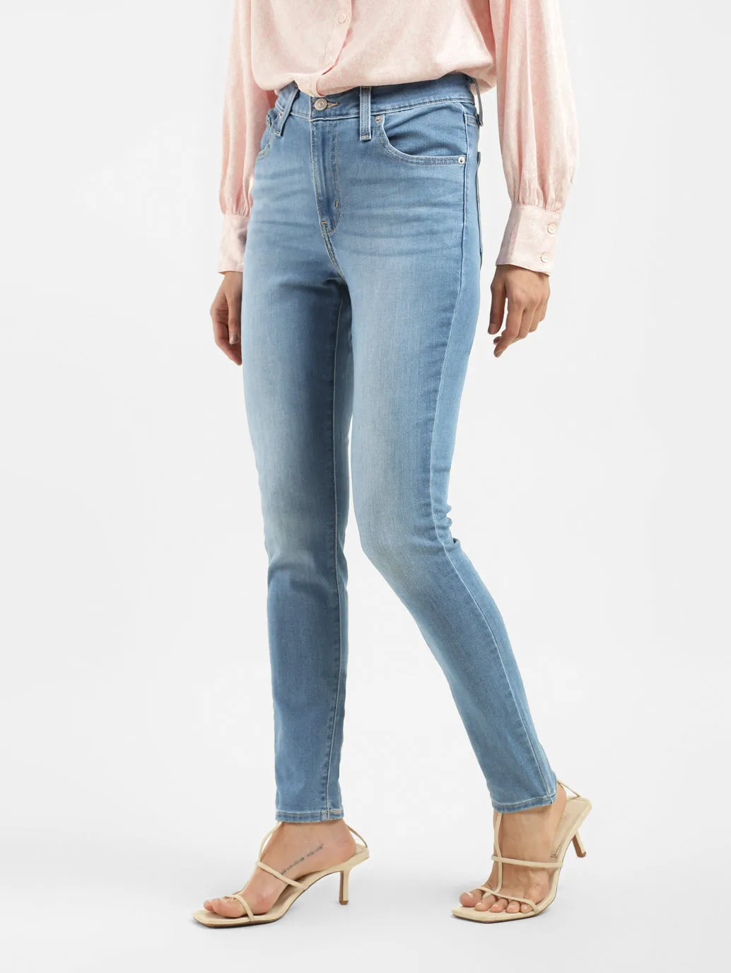 Women's 721 Blue Skinny Fit High Rise Jeans
