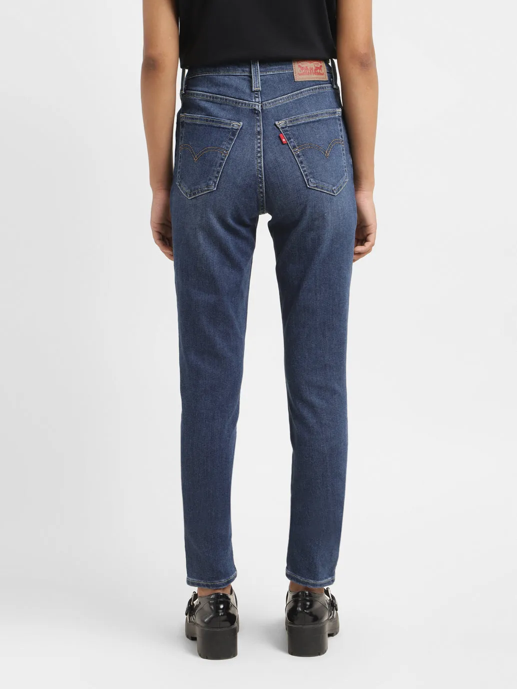 Women's 721 Blue Skinny Fit High Rise Jeans