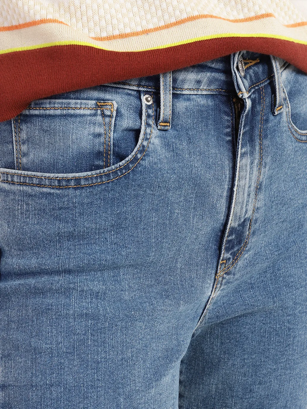 Women's 721 Blue Skinny Fit High Rise Jeans