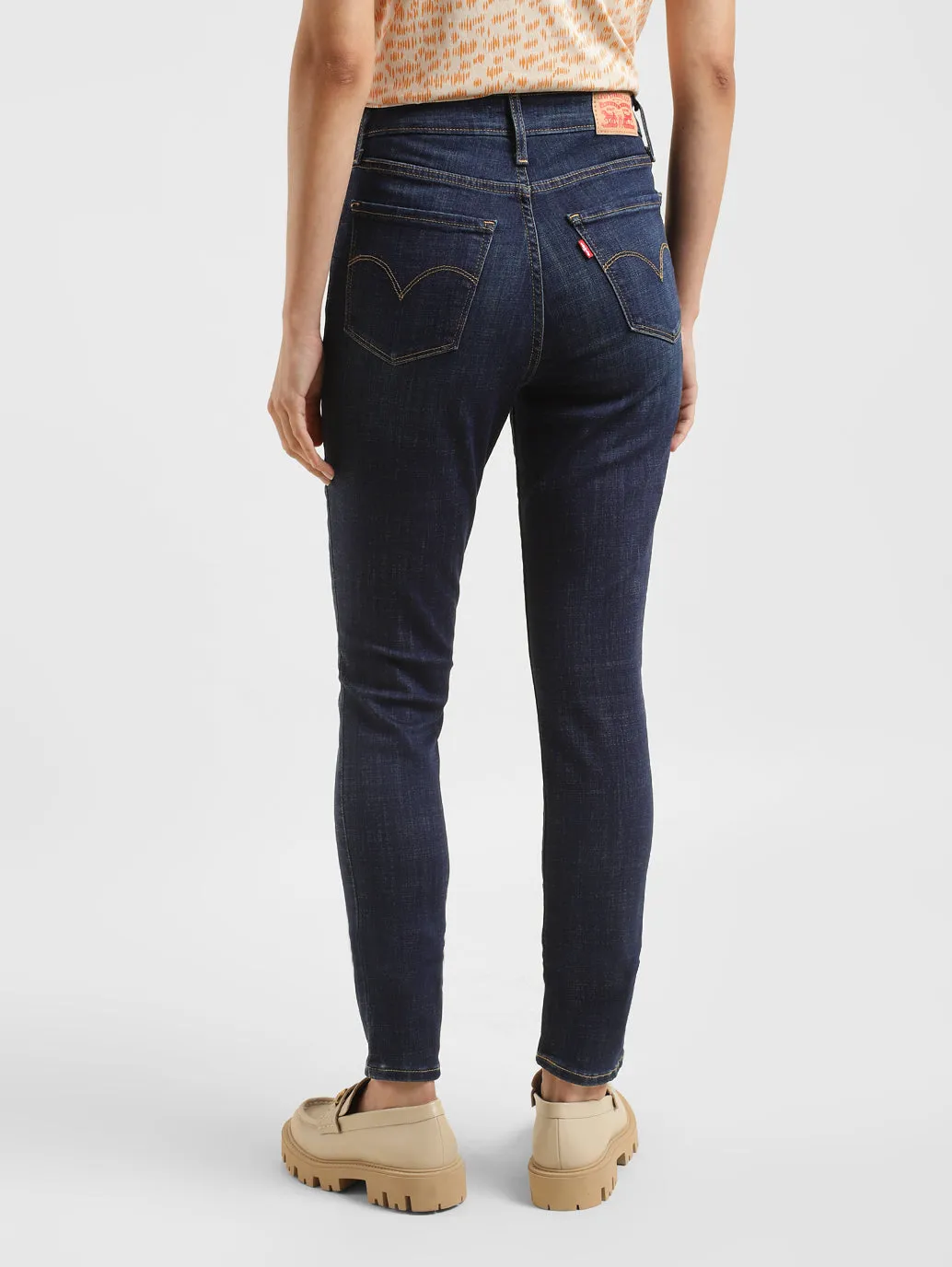 Women's 721 Blue Skinny Fit High Rise Jeans