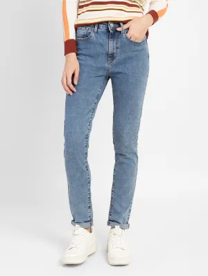 Women's 721 Blue Skinny Fit High Rise Jeans