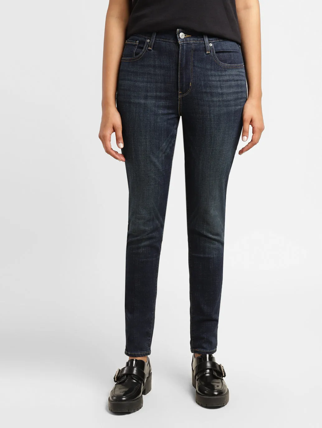 Women's 721 Blue Skinny Fit High Rise Jeans