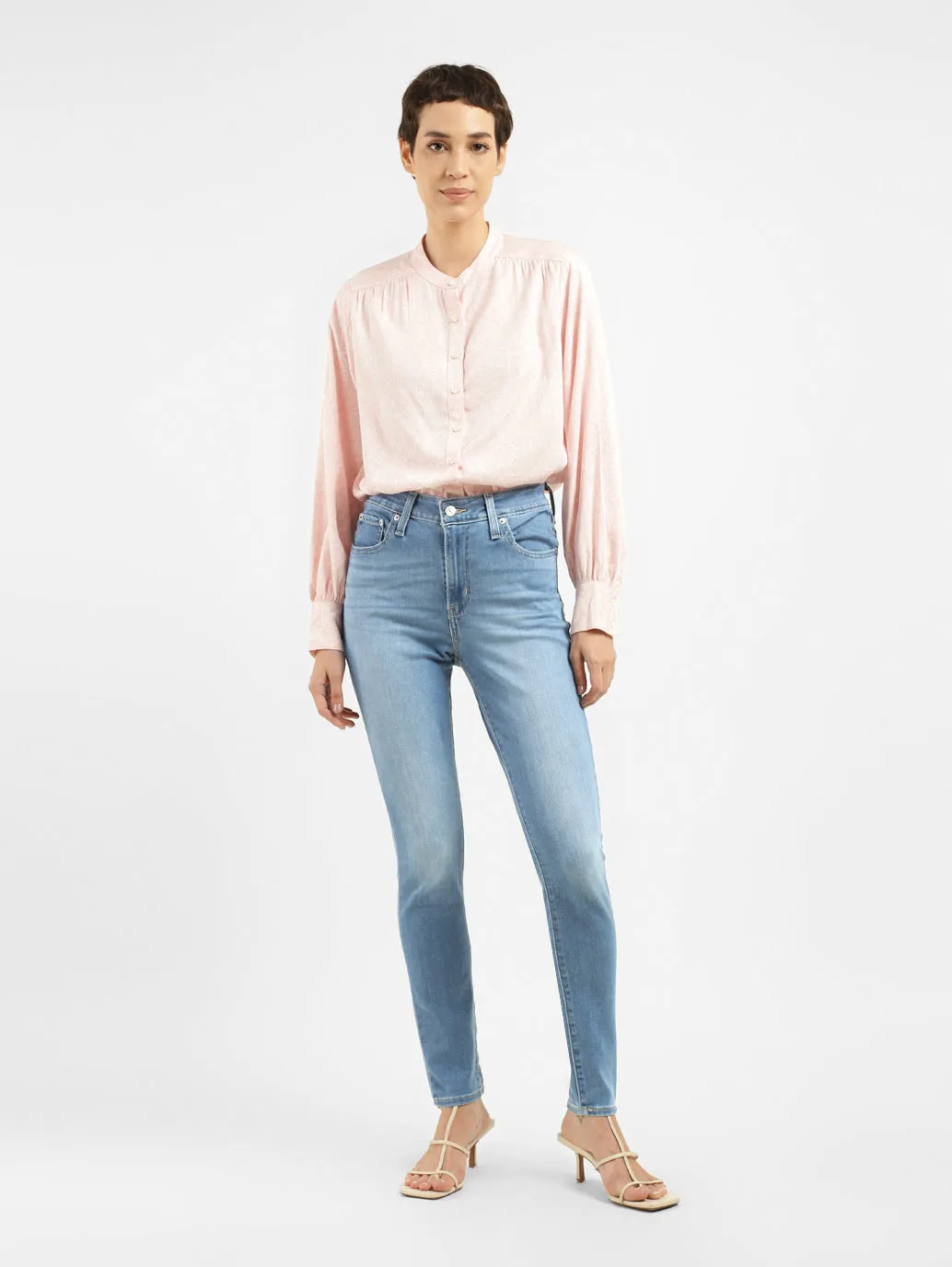 Women's 721 Blue Skinny Fit High Rise Jeans
