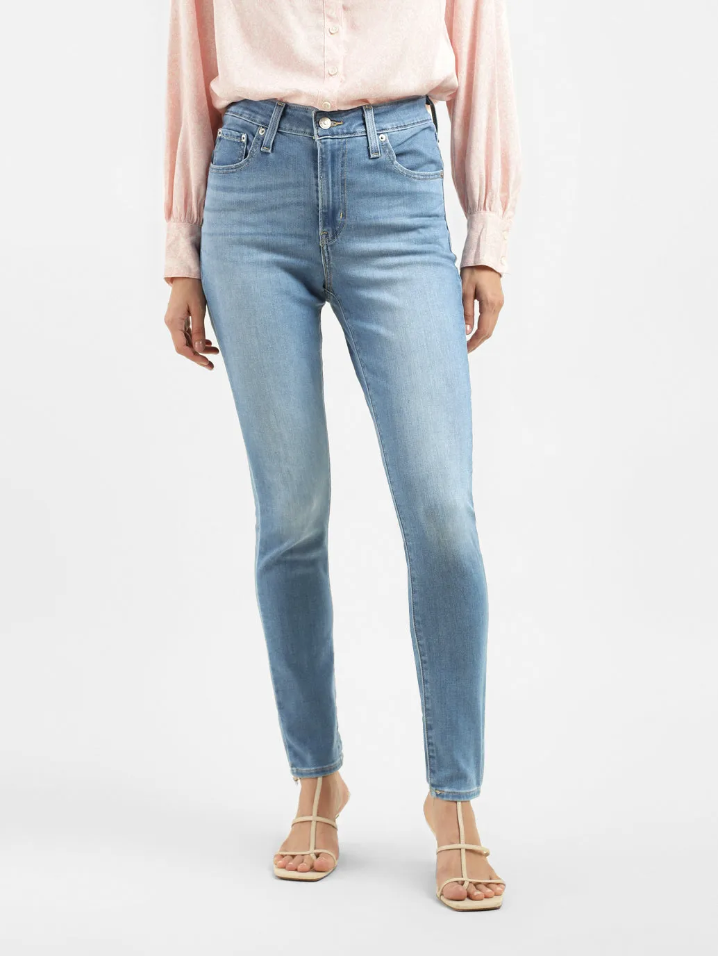 Women's 721 Blue Skinny Fit High Rise Jeans