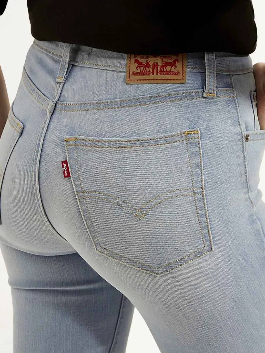 Women's 721 Light Blue Skinny Fit High Rise Jeans