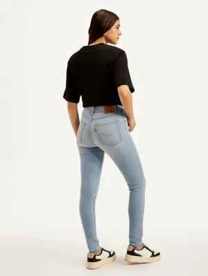 Women's 721 Light Blue Skinny Fit High Rise Jeans