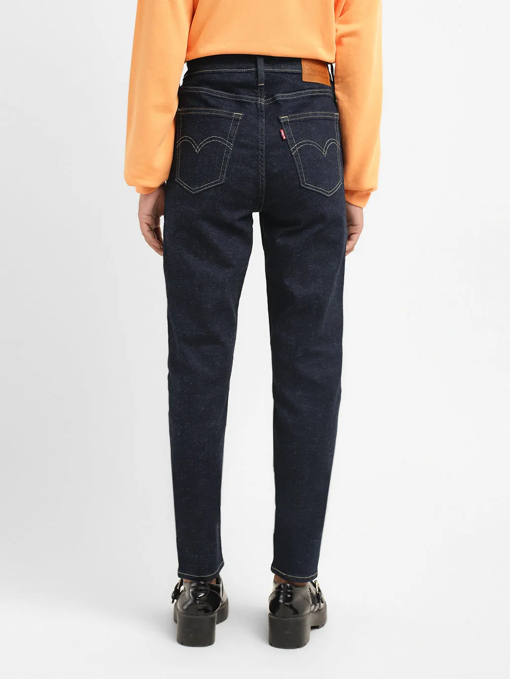 Women's 721 Navy Blue Skinny Fit High Rise Jeans