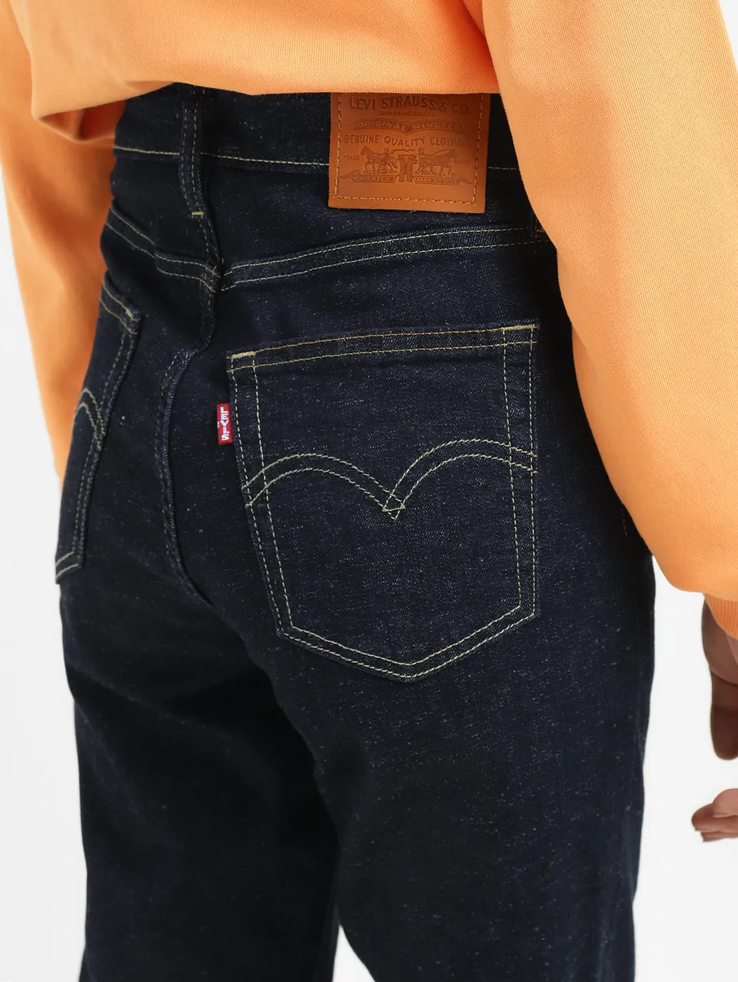 Women's 721 Navy Blue Skinny Fit High Rise Jeans