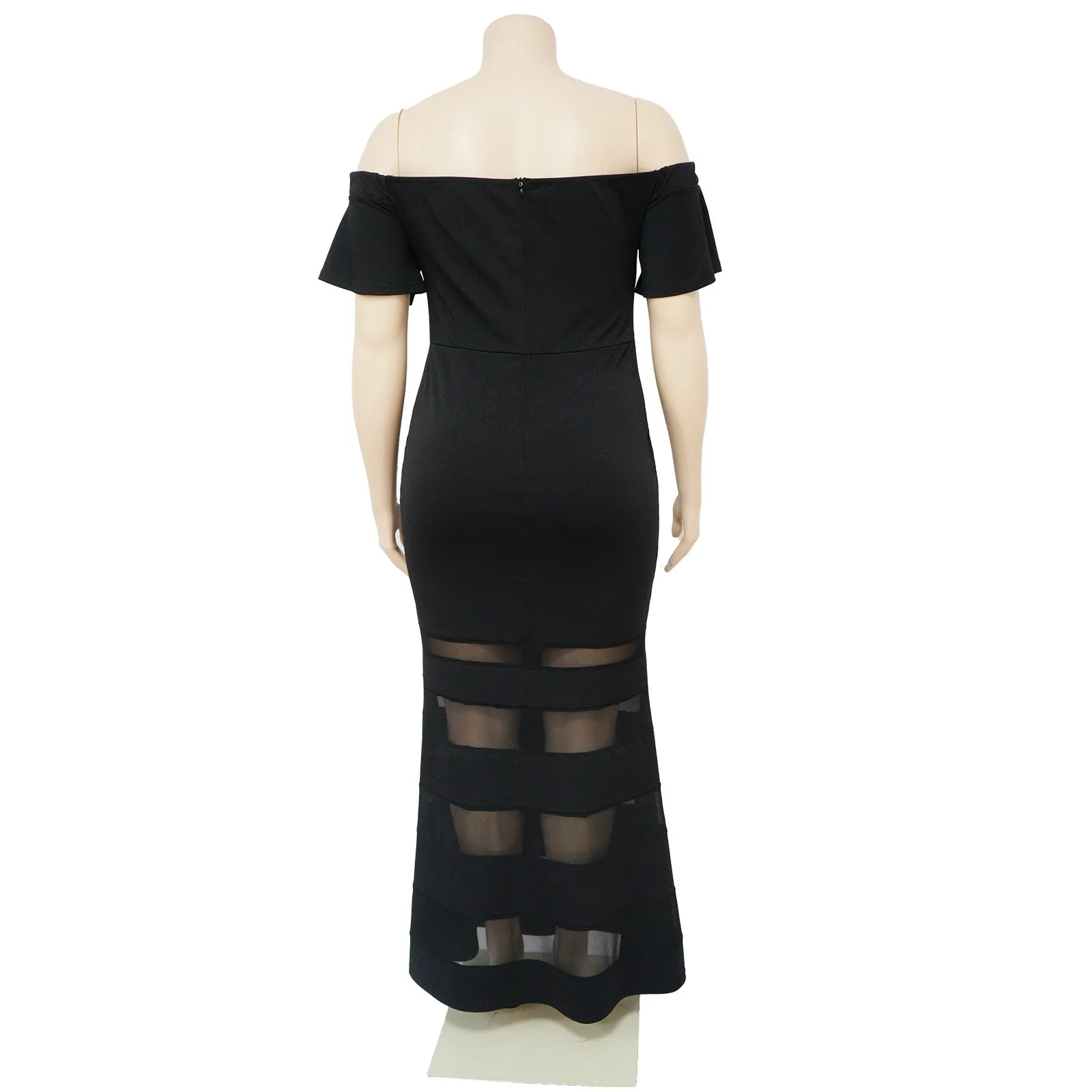 Women’s Plus Size Bodycon Fit Bell Sleeve Dress