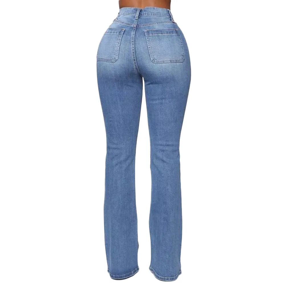 Women's Stretchy High-waisted Bootcut Flare Jeans | Perfect for Everyday Wear