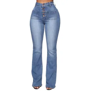 Women's Stretchy High-waisted Bootcut Flare Jeans | Perfect for Everyday Wear