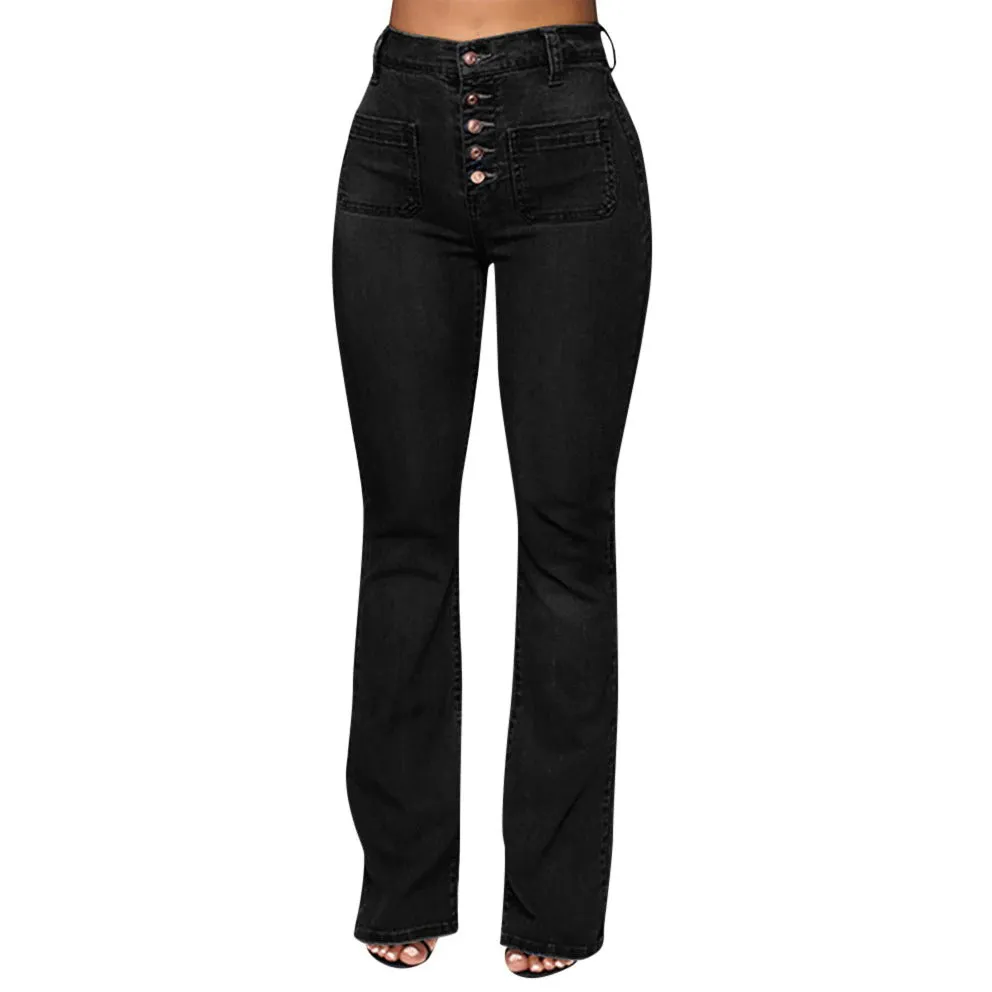 Women's Stretchy High-waisted Bootcut Flare Jeans | Perfect for Everyday Wear