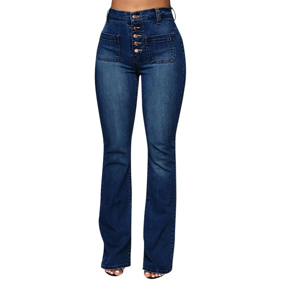 Women's Stretchy High-waisted Bootcut Flare Jeans | Perfect for Everyday Wear