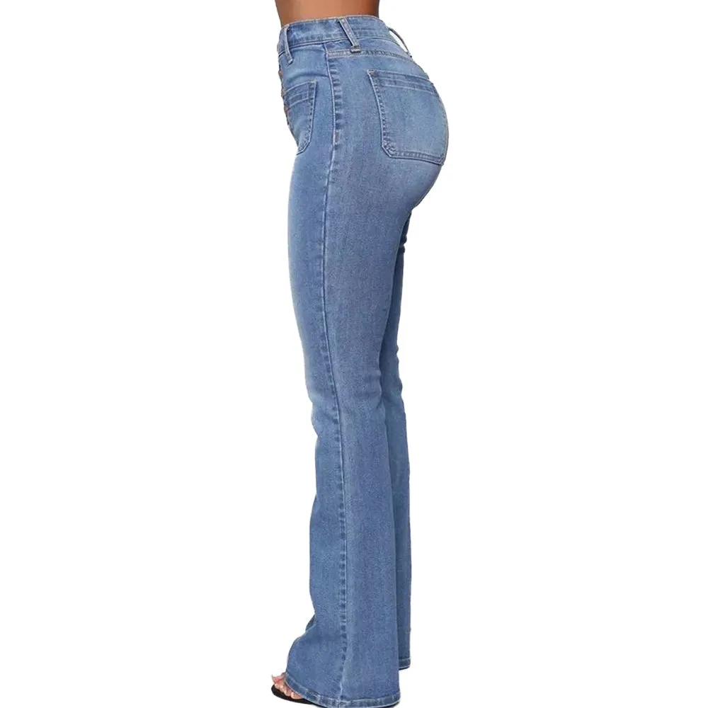 Women's Stretchy High-waisted Bootcut Flare Jeans | Perfect for Everyday Wear
