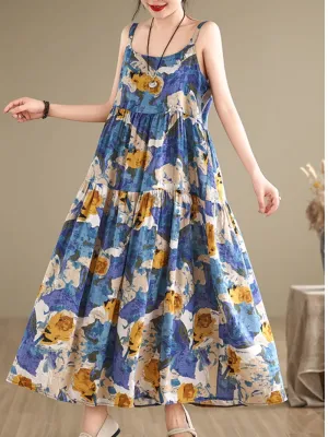 Women's Sunny-Day Style Printed A-Line Dress