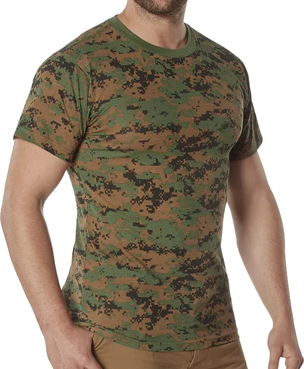 Woodland Digital Camo  - 100% Cotton T-Shirt – Standard Fit Tee