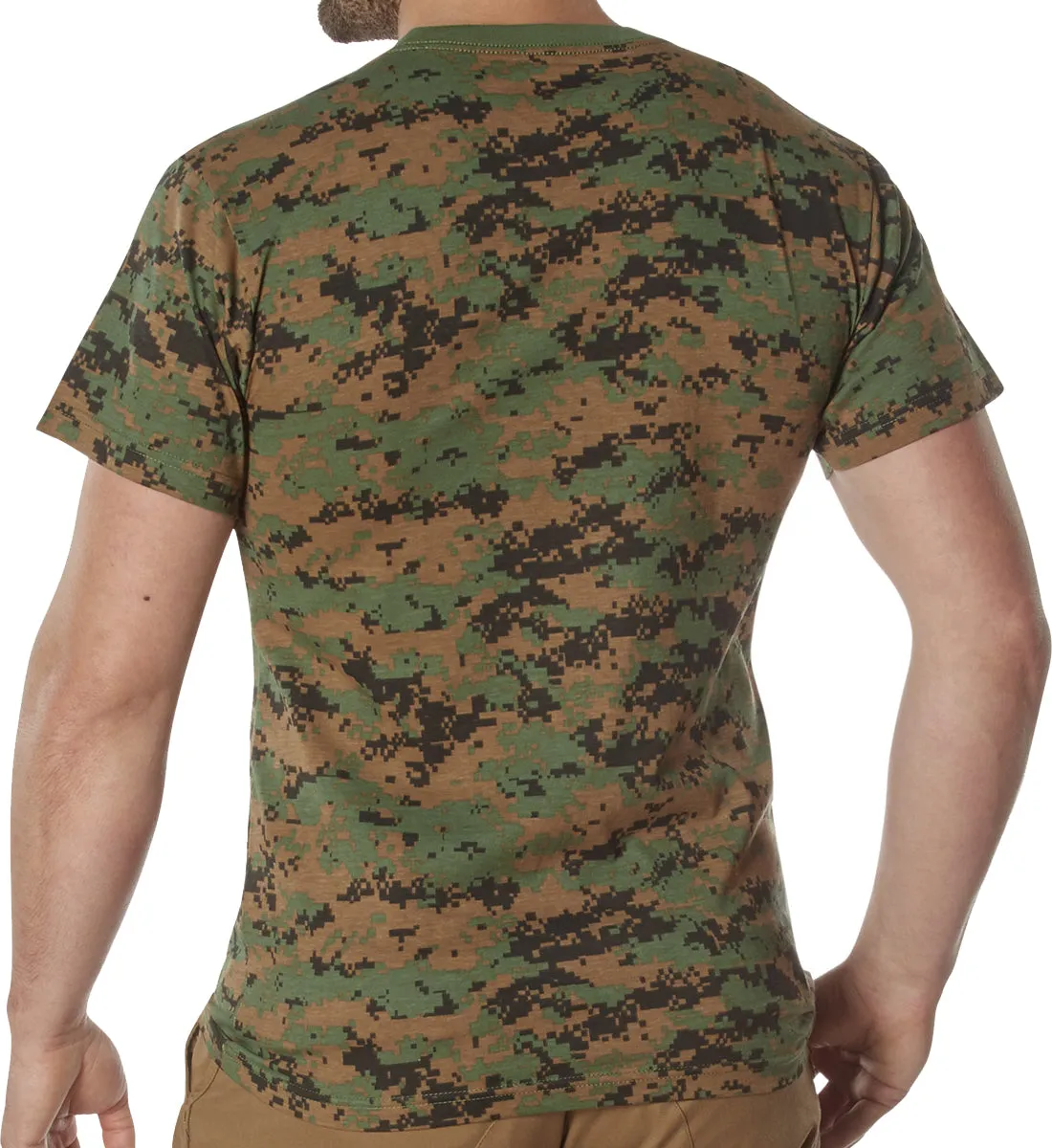 Woodland Digital Camo  - 100% Cotton T-Shirt – Standard Fit Tee