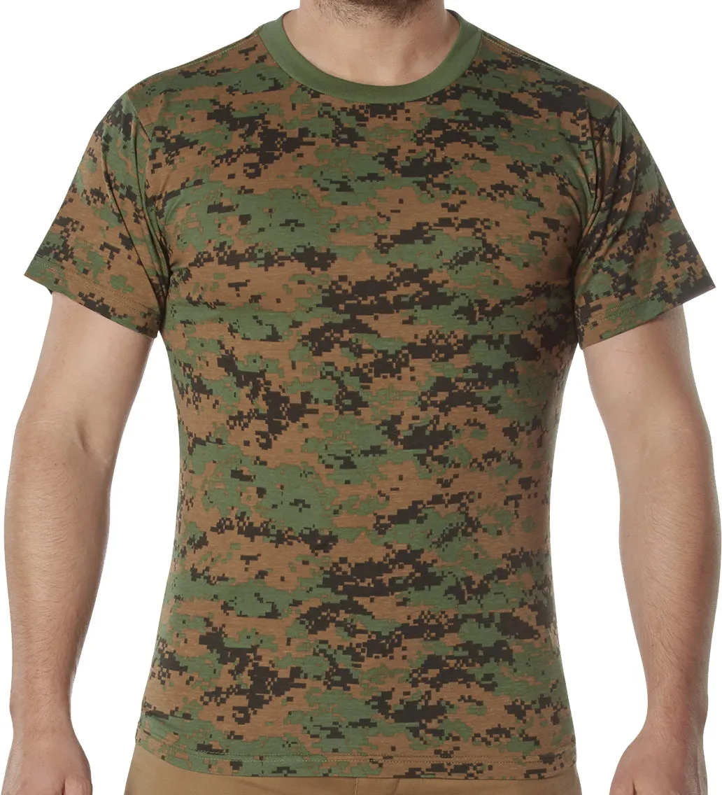 Woodland Digital Camo  - 100% Cotton T-Shirt – Standard Fit Tee