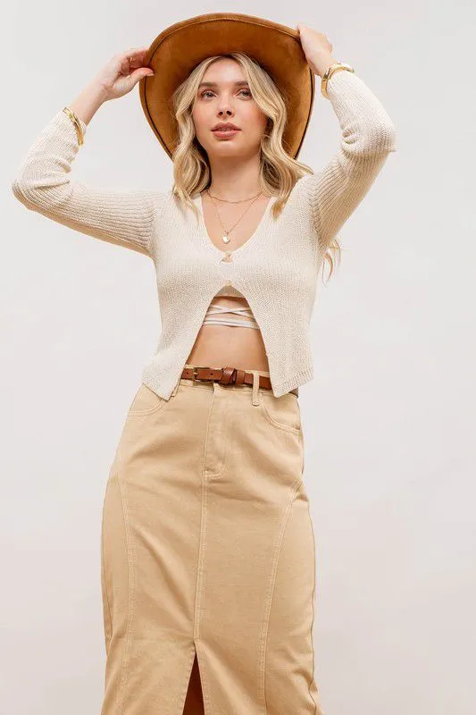 World View Sand Midi Skirt
