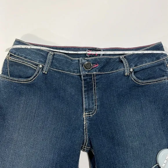 Wrangler - bootcut/flare, mid wash jeans, 13-14x32
