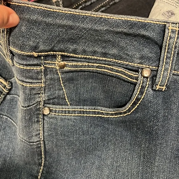 Wrangler - bootcut/flare, mid wash jeans, 13-14x32