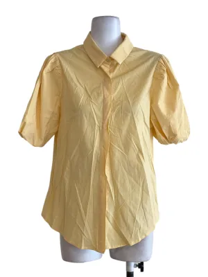 Yellow Button Down Blouse