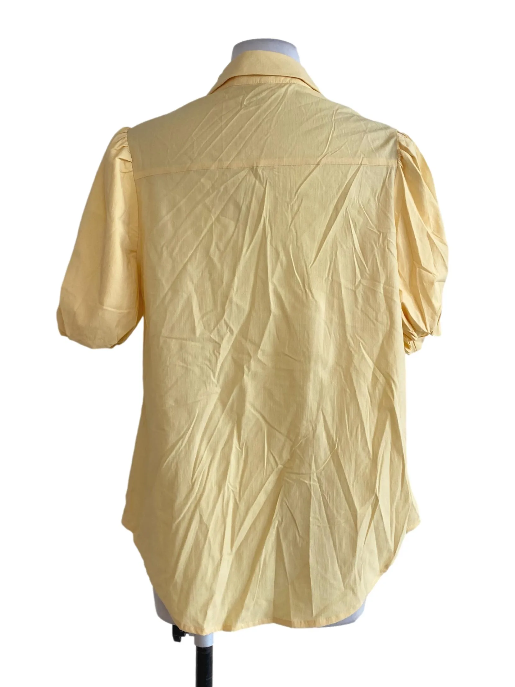 Yellow Button Down Blouse