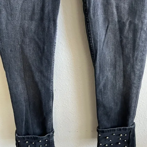 Zara Women's Bottom Pearls Black Skinny Jeans Size 8 Style 6164/203/800/40